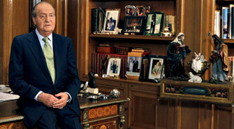 El rey, durante su discurso nochebuenesco