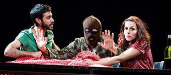 Los tres protagonistas de Solfatara