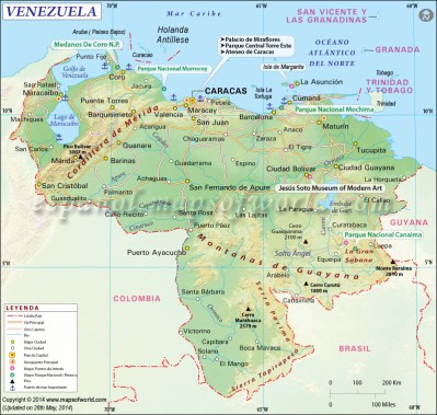 Mapa de Venezuela